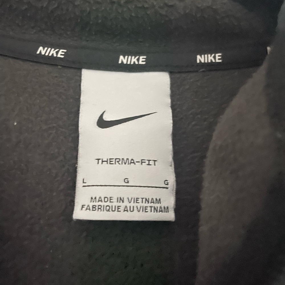 Nike Men’s Therma-FIT Full-Zip Hoodie - Black/Grey Camo - Size [Lg] - Picture 2 of 6